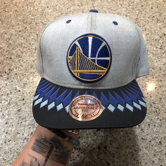 Mitchell & Ness Other - Golden State Warriors Snapback Embroidered Bill Mitchell & Ness NBA Final Hat